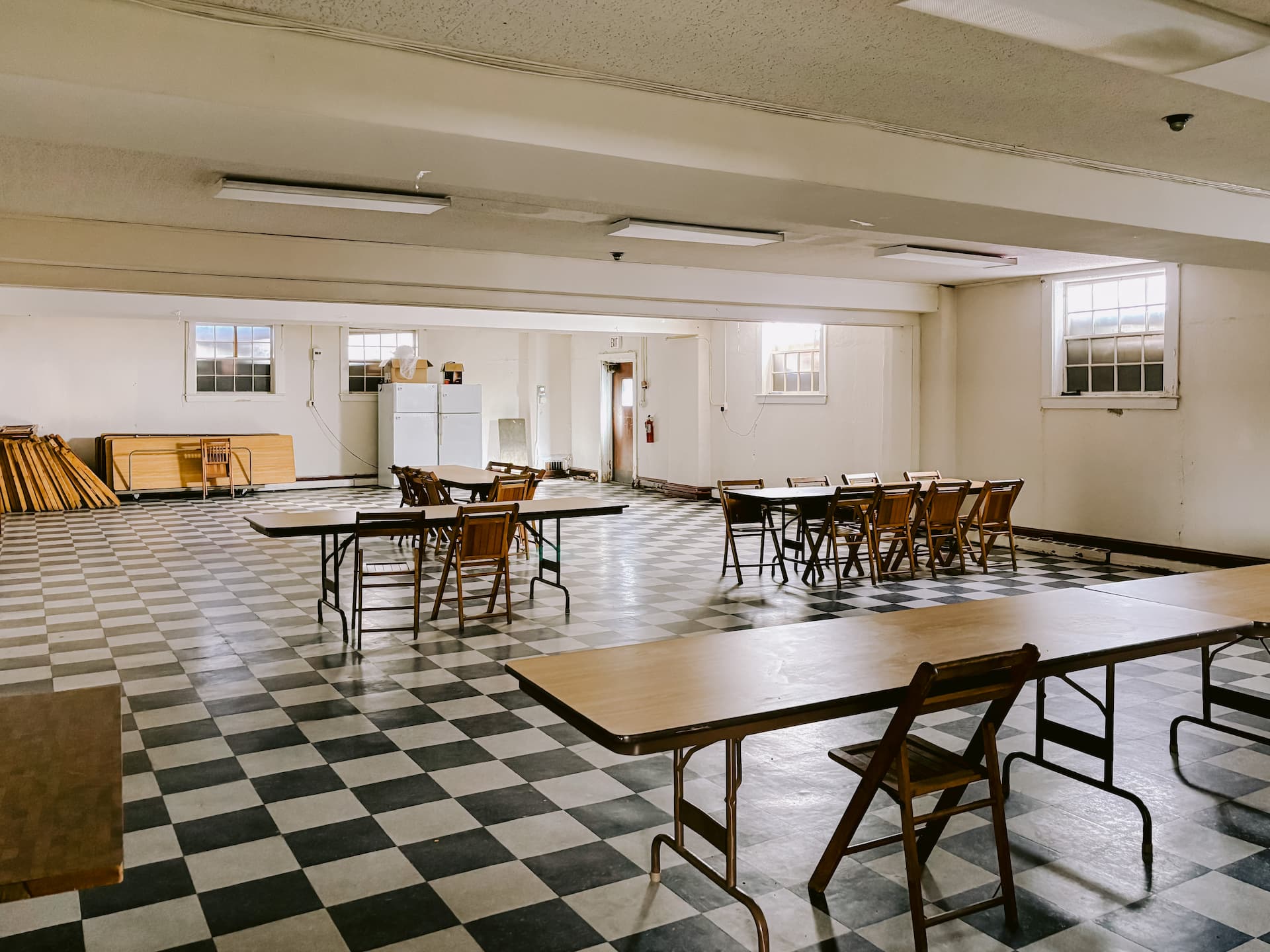 Current lower-level fellowship hall